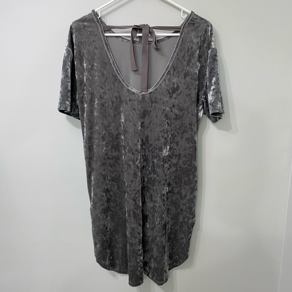 Crushed velvet dress